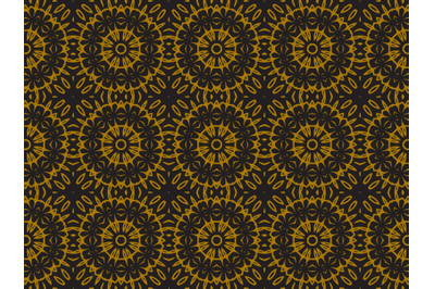 Pattern Gold Ethnic Floral