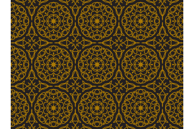 Pattern Gold Ornamental Circle