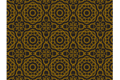 Pattern Gold Ornamental Cross