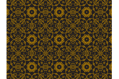 Pattern Gold Background Seamless