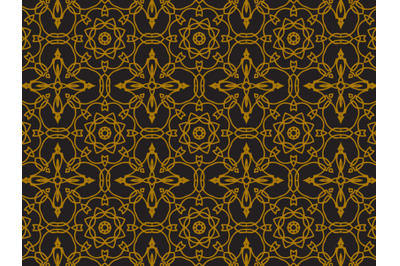 Pattern Gold Cross Design