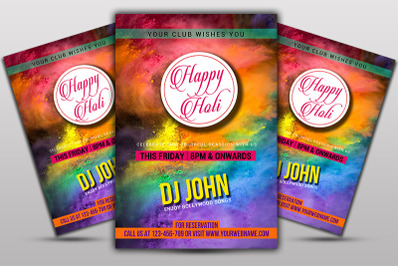 Holi Event Flyer