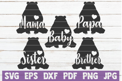 Family Bear SVG Bundle