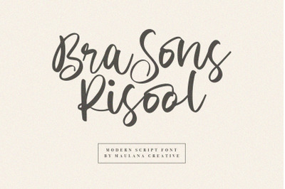 Brasons Risool Modern Script Font