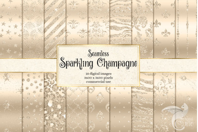 Sparkling Champagne Digital Paper