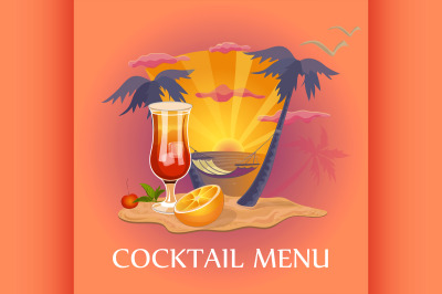 Cocktail menu template