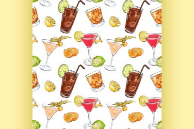 Color pattern contemporary classics cocktails