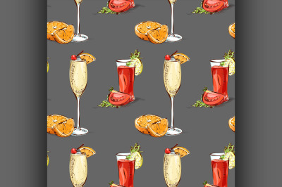 Color pattern contemporary classics cocktails