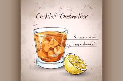 Alcoholic Cocktail Godmother