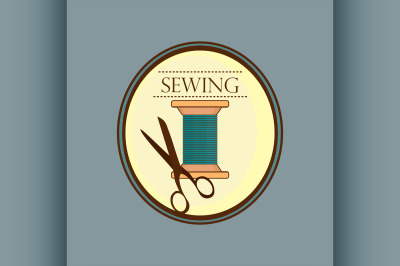 Hand drawn sewing lable