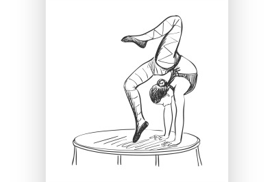doodle circus acrobat