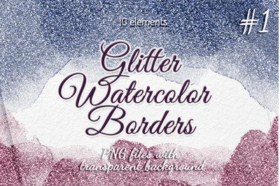 Glitter borders Colorful Frames clipart Glitter Invitation decor&nbsp;Glitt