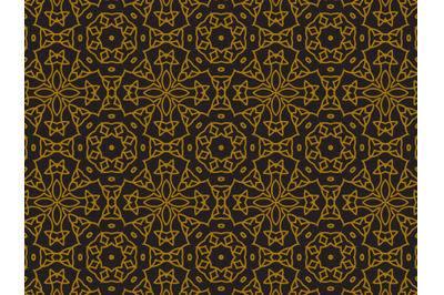 Pattern Gold Abstract Ornament