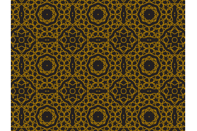 Pattern Gold Cross Ornament