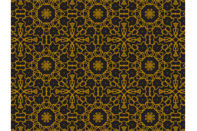 Pattern Gold Flowers