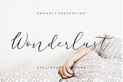 Wonderlust Calligraphy Modern