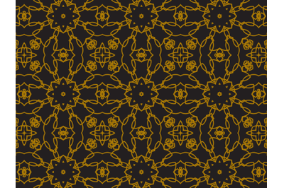 Pattern Gold Regular Star Lines