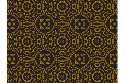 Pattern Gold Circular Square