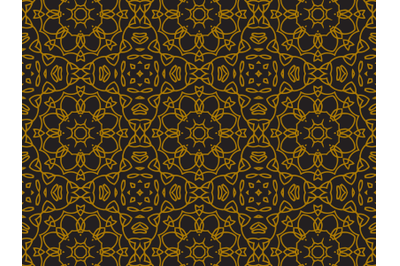 Pattern Gold Flower Texture