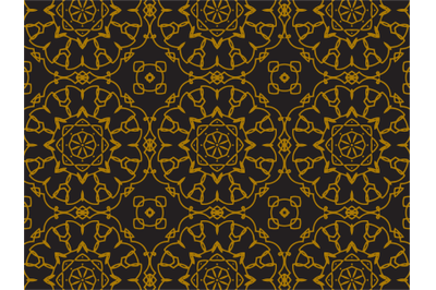 Pattern Gold Circular Line