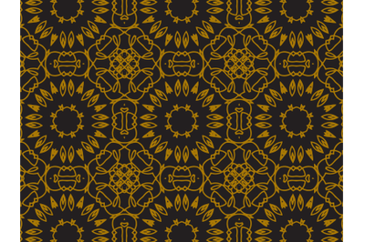 Pattern Gold Small Sunflowers