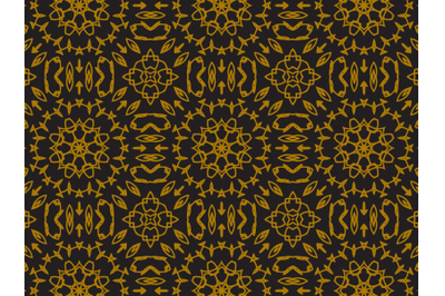 Pattern Gold Regular Line of Ornaments