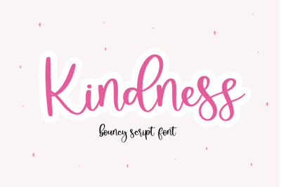 Kindness - Handwritten Script Font