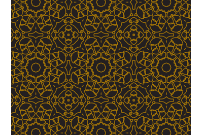 Pattern Gold  Irregular Ornament Lines