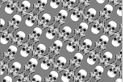 pattern seamless skull,Hand drawing,Isolated,Easy to edit
