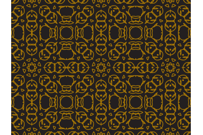 Pattern Gold Square Abstract Ornaments