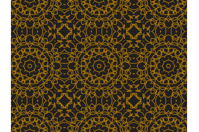 Pattern Gold  Line Style Circle