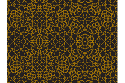 Pattern Gold Retro Ornament Style