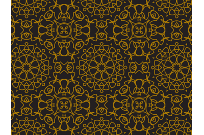 Pattern Gold Luxurious Regular Circle Style