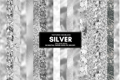 Silver seamless textures