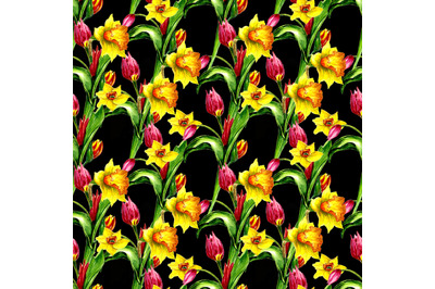 Seamless spring pattern