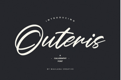 Outeris Calligraphy Font