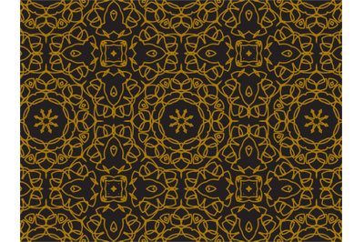 Pattern Gold Abstract Circle Lines