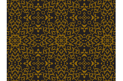 Pattern Gold Spread Ornaments