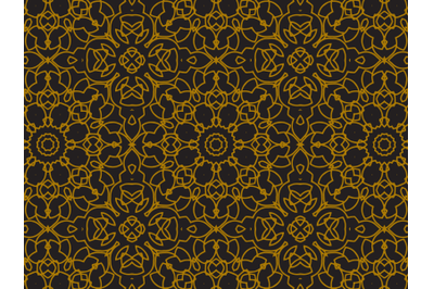 Pattern Gold Abstract Ornament Style