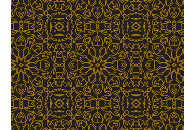 Pattern Gold Spread the Star Ornaments