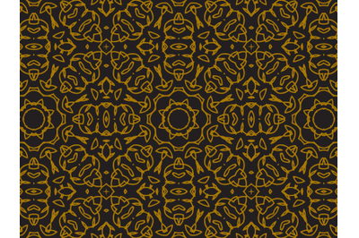 Pattern Gold Irregular Elliptical Style