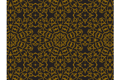 Pattern Gold Square Motifs Spread