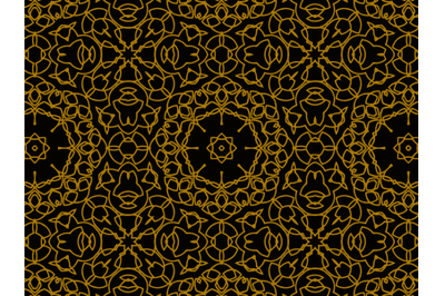 Pattern Gold Luxurious Abstract Circles