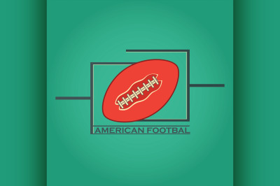 American Football logo and emblem