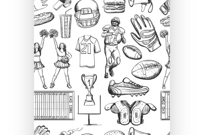 American Football Seamlees pattern