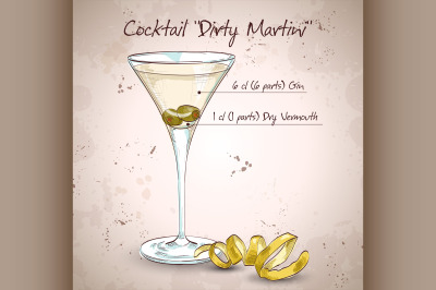 Cocktail Dirty Martini