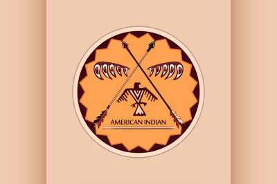 American indian emblems and labels