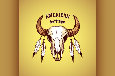 American indian emblems and labels