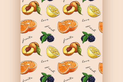 Pattern fresh fruit