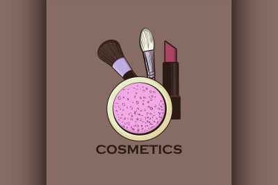 Cosmetics label for design